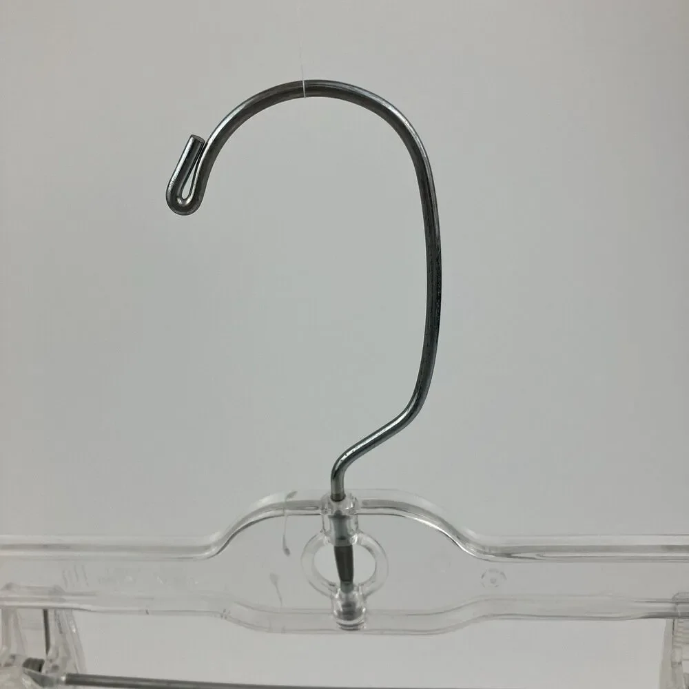 Kids Clear Plastic Pants Hangers 15